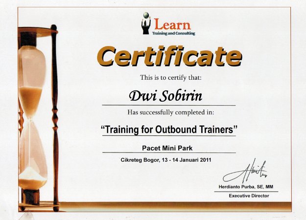 Profile Trainer Enter Provider Dwi Right