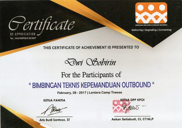 Profile Trainer Enter Provider Dwi Right