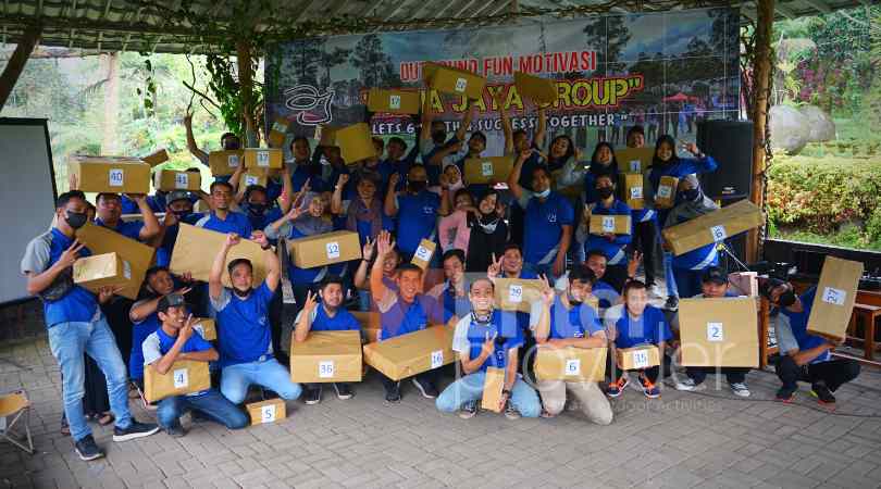 Outbound Fun Motivasi Aulia Jaya Group di Oyot Coban Talun Batu