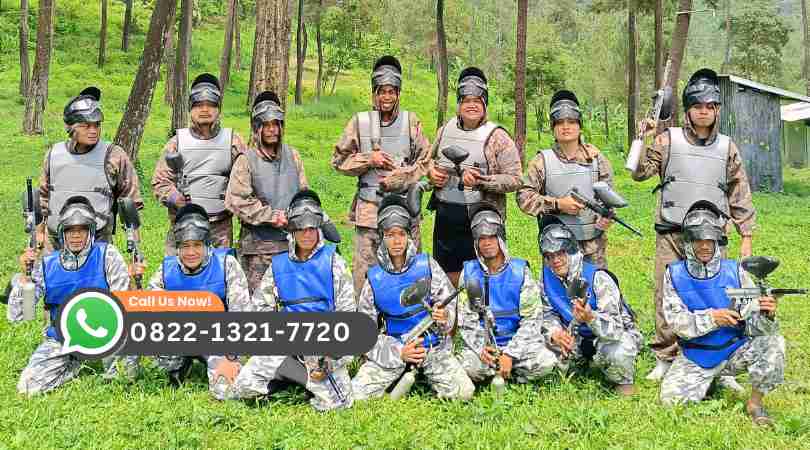 paintball pacet rafting mojokerto